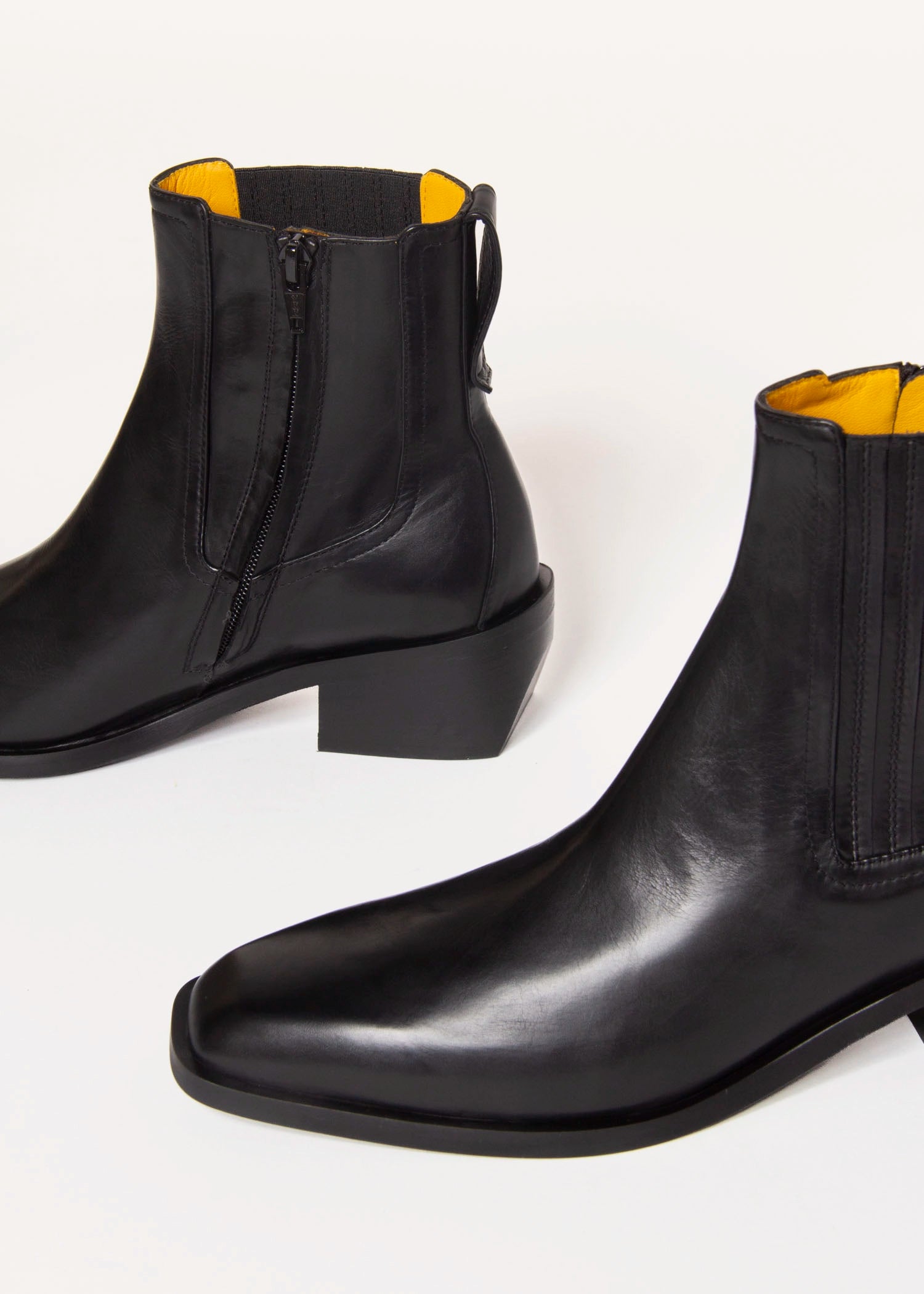 swatch_black leather ankle boot