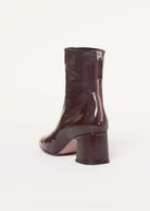 swatch_Brown Patent leather ankle boot