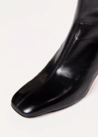 swatch_Black Patent leather ankle boot