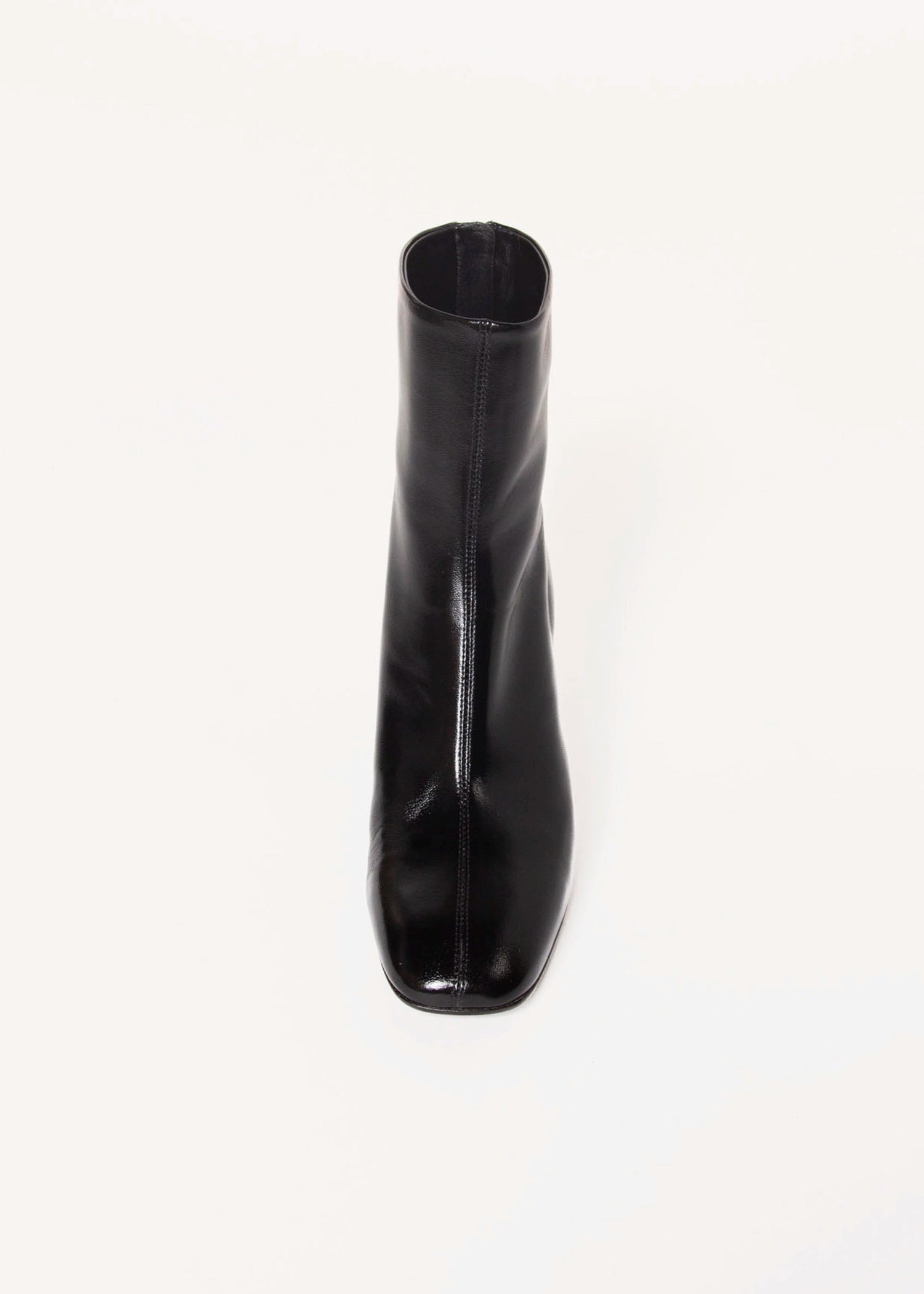 swatch_Black Patent leather ankle boot