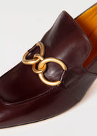 swatch_Brown Leather heeled loafer