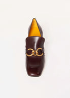swatch_Brown Leather heeled loafer