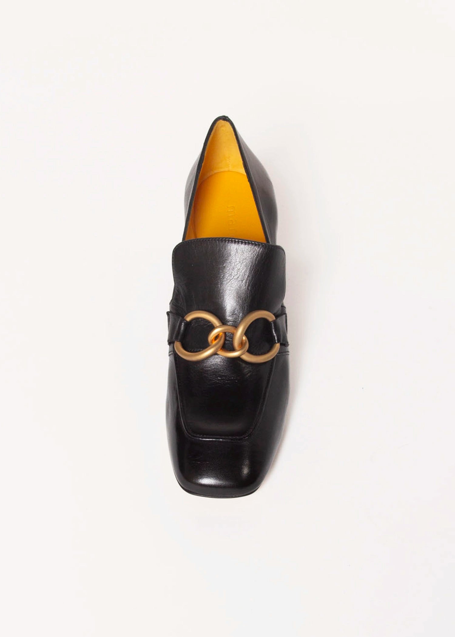 swatch_black leather heeled loafer