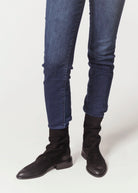 swatch_Black Suede ankle boot