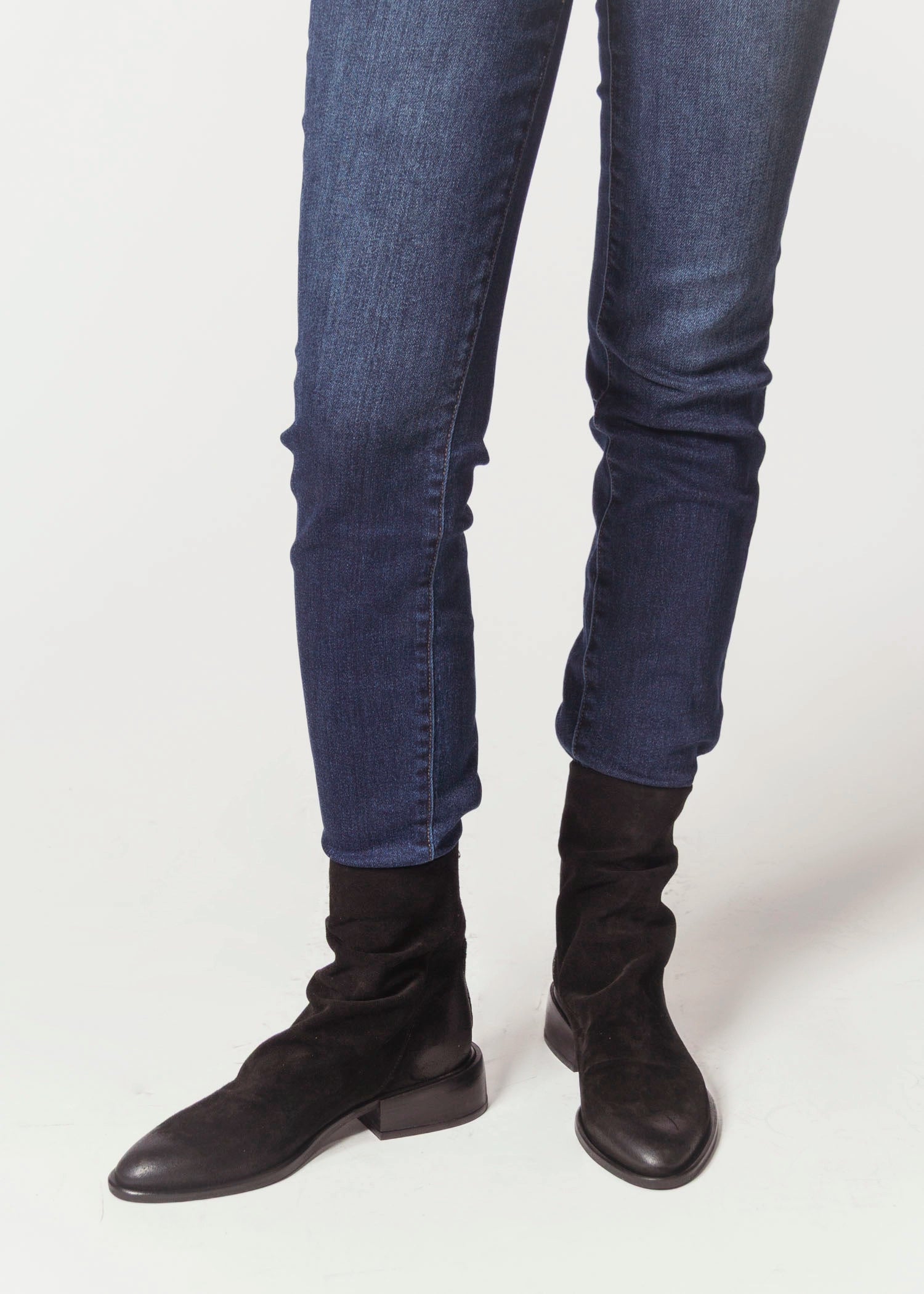 swatch_Black Suede ankle boot