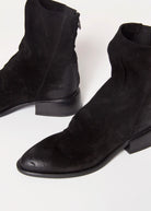 swatch_Black Suede ankle boot