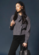 swatch_Navy greylin honey check button down shirt