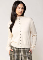 swatch_Beige funnel neck cardigan