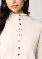 swatch_Beige funnel neck cardigan