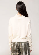 swatch_Beige funnel neck cardigan