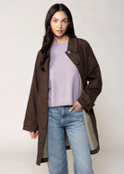 swatch_Brown aaron and amber brown midi trench with inside check