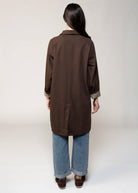 swatch_Brown aaron and amber brown midi trench with inside check