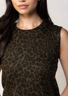 swatch_Olive/Black sanctuary leopard print sweater vest