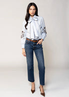 swatch_Light Blue lily bow blouse