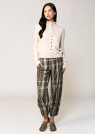 swatch_Green Plaid sanctuary micro plaid balloon pants
