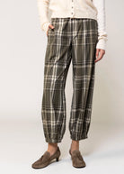 swatch_Green Plaid sanctuary micro plaid balloon pants