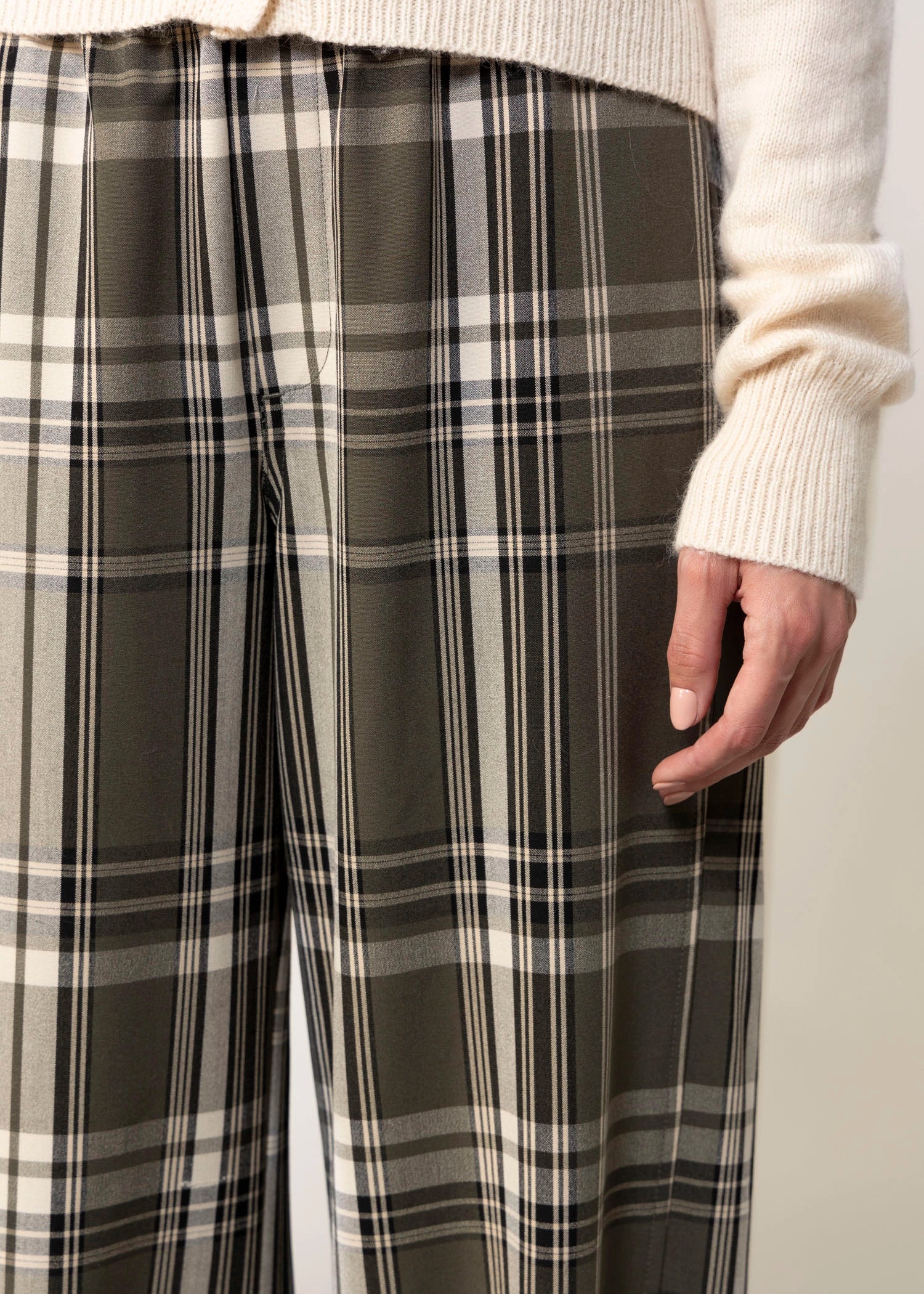 swatch_Green Plaid sanctuary micro plaid balloon pants