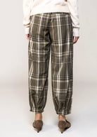 swatch_Green Plaid sanctuary micro plaid balloon pants
