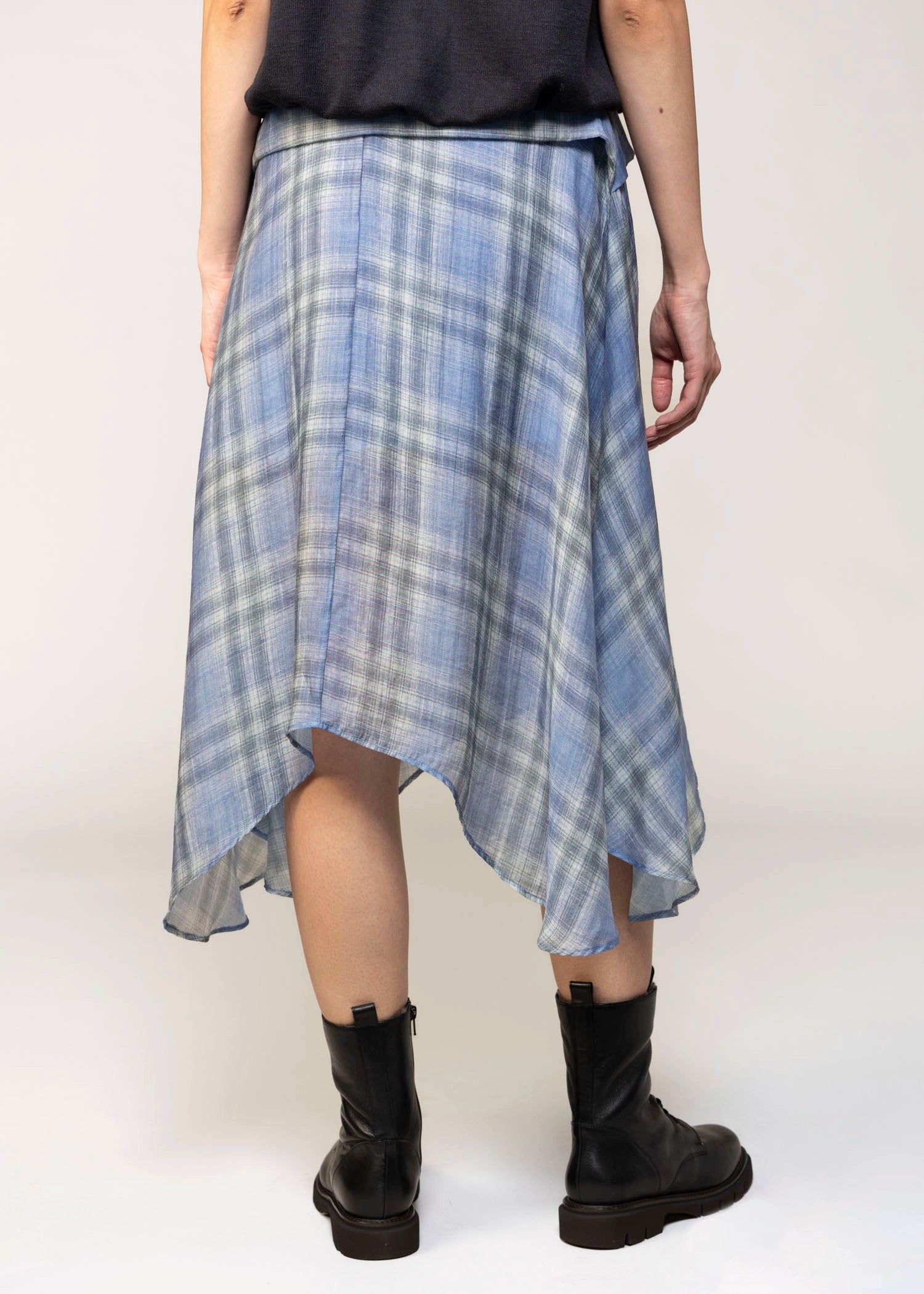 swatch_Blue Plaid emily plaid midi skirt