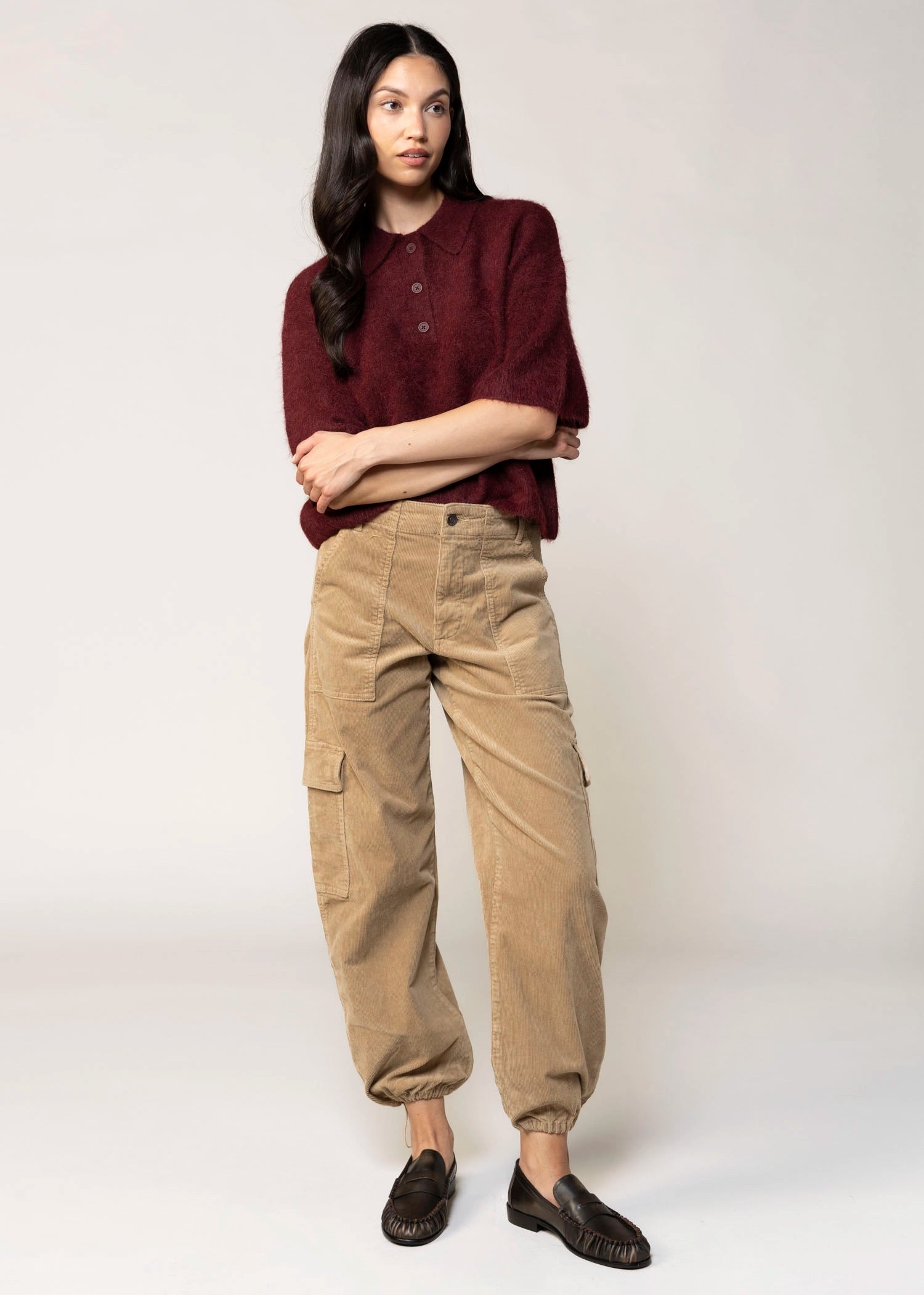 swatch_Camel pistola denim honor utility cargo corduroy pant
