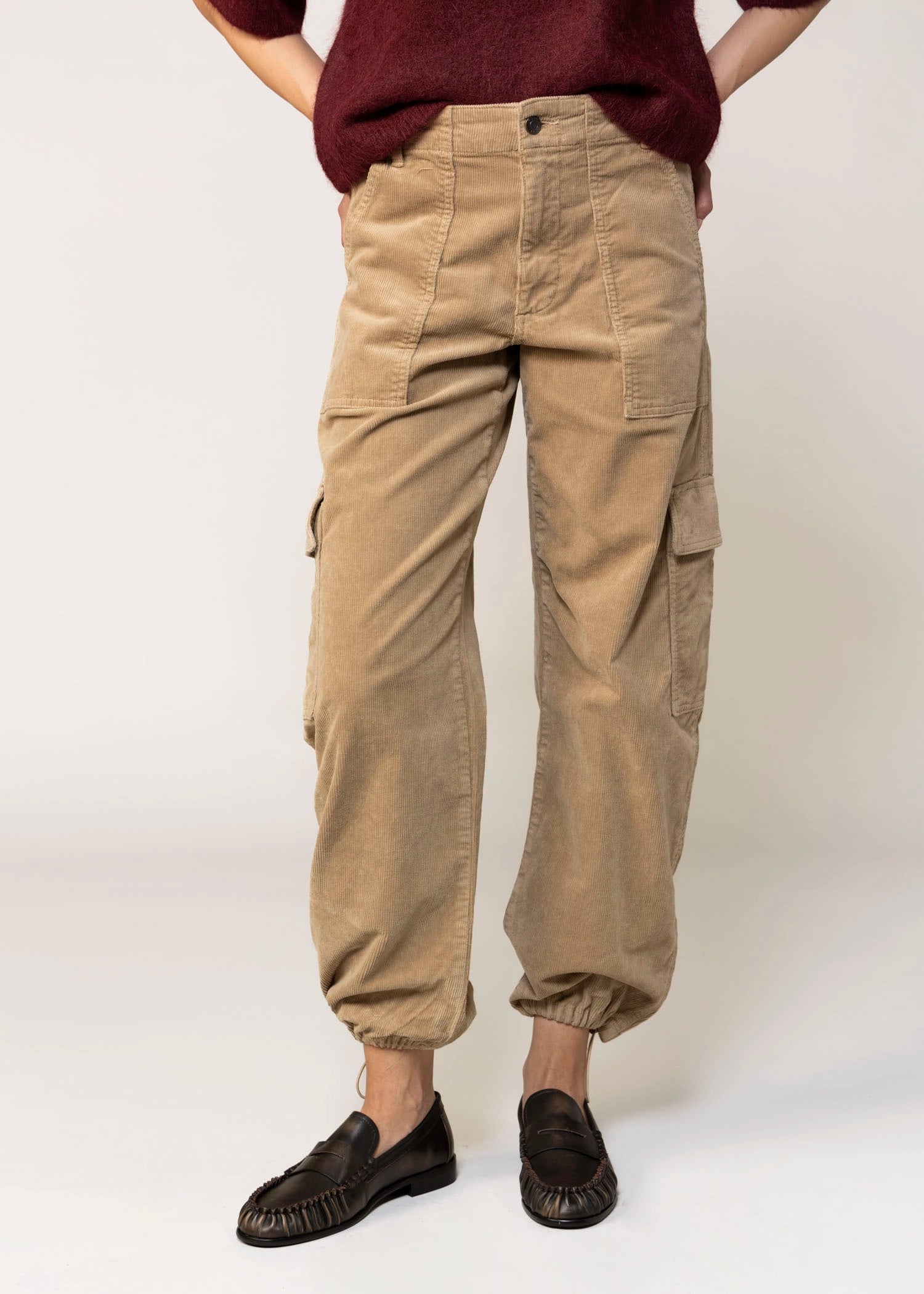 swatch_Camel pistola denim honor utility cargo corduroy pant