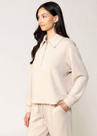 swatch_Fog half zip pullover sweatshirt