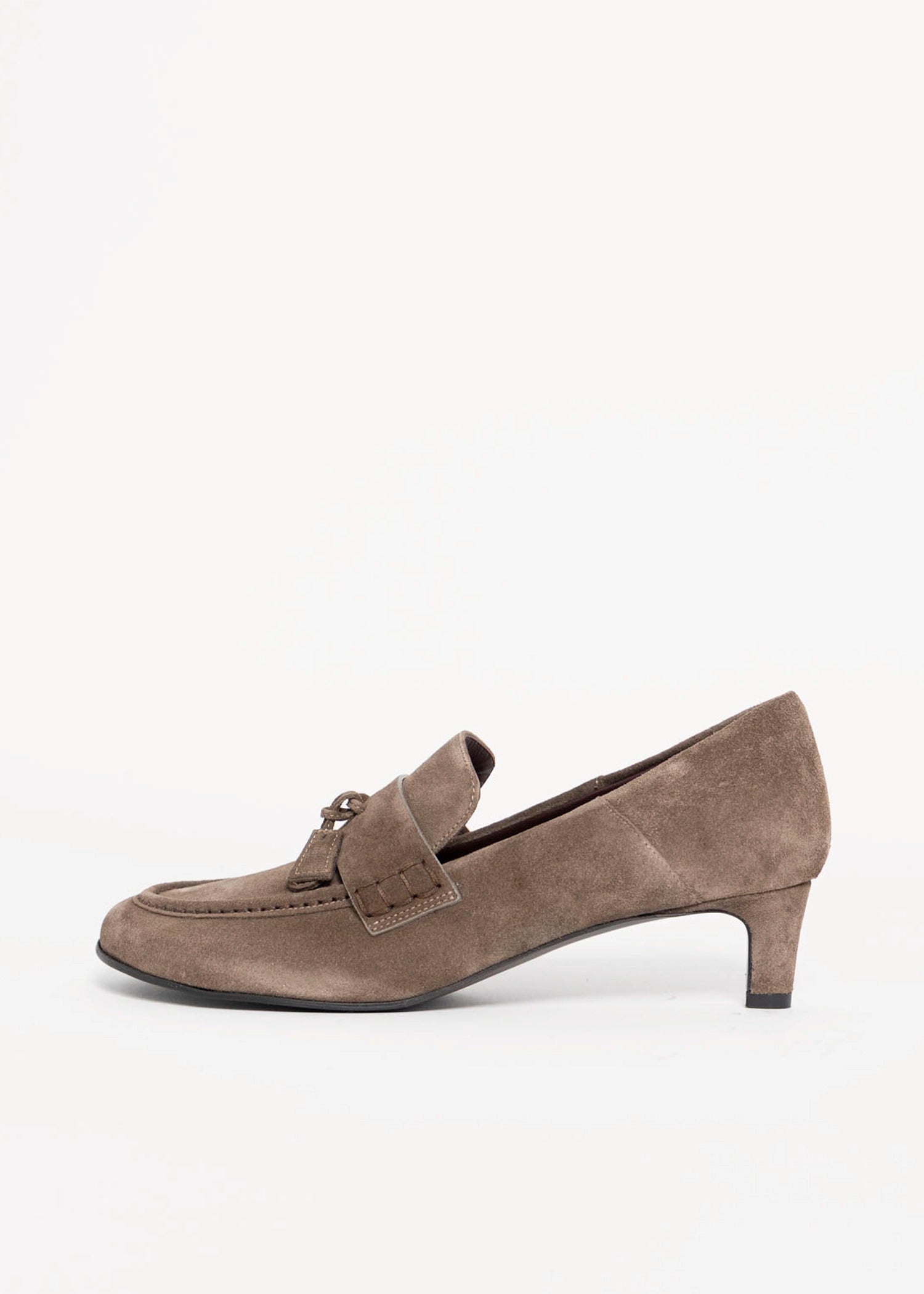 swatch_Taupe Suede roberto festa maeve italian leather heeled loafer