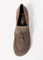 swatch_Taupe Suede roberto festa maeve italian leather heeled loafer