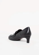 swatch_Black Leather roberto festa maeve italian leather heeled loafer