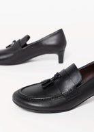 swatch_Black Leather roberto festa maeve italian leather heeled loafer