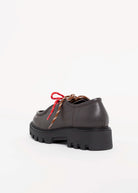 swatch_Chocolate Leather l'idea italian leather wallabee loafer