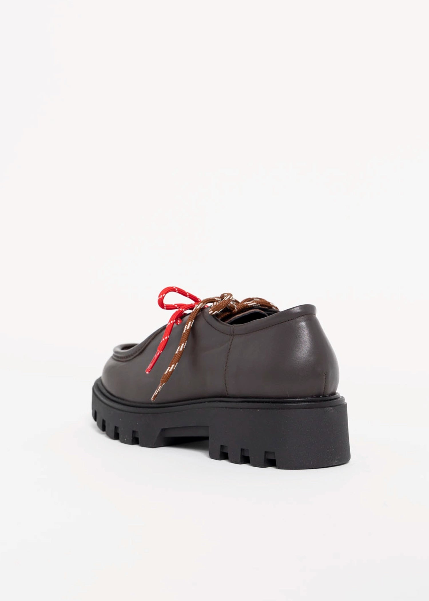 swatch_Chocolate Leather l'idea italian leather wallabee loafer