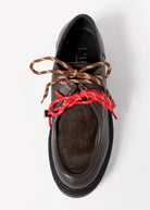 swatch_Chocolate Leather l'idea italian leather wallabee loafer