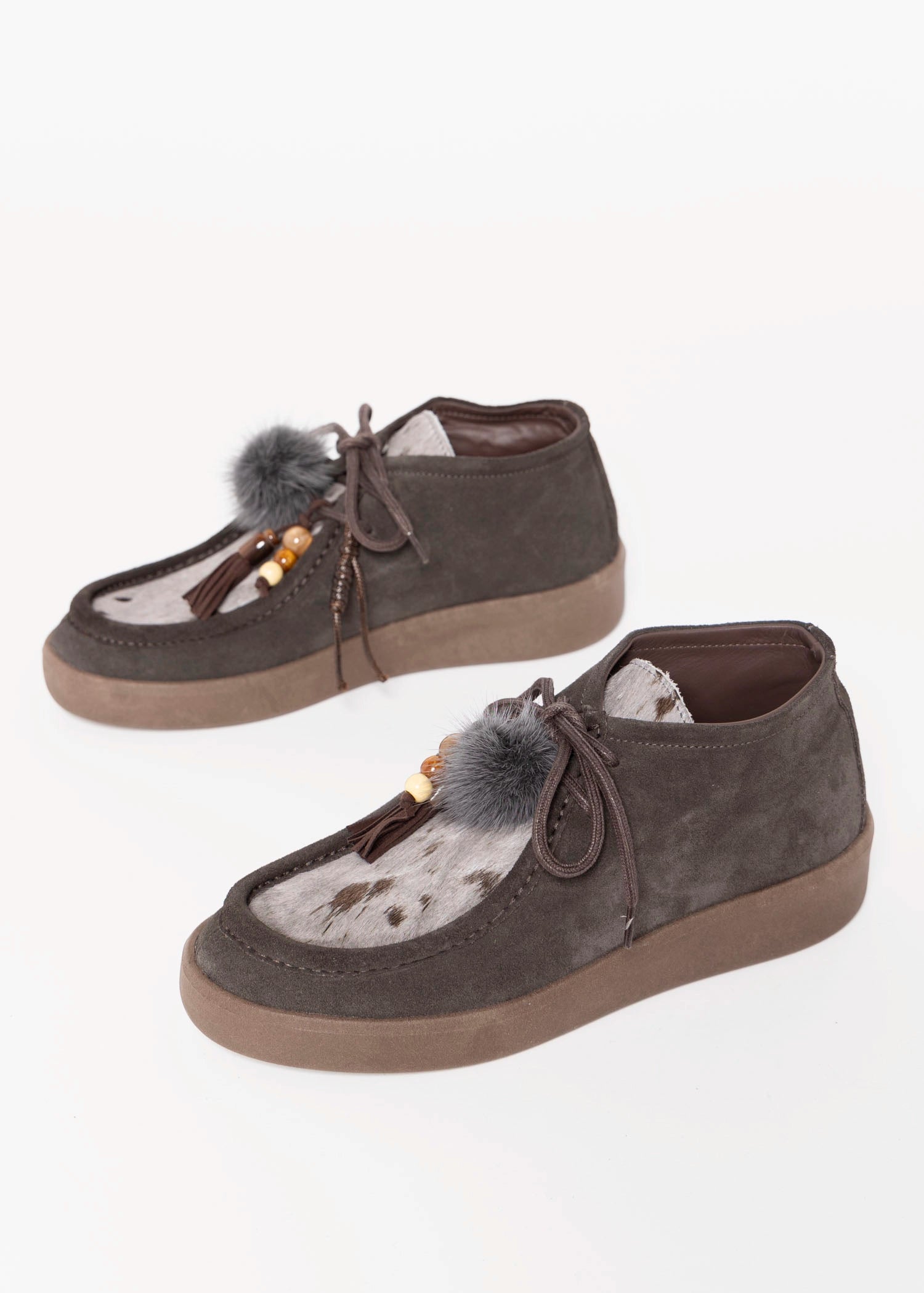 swatch_Grey Multi l'idea italian suede wallabee ankle boot