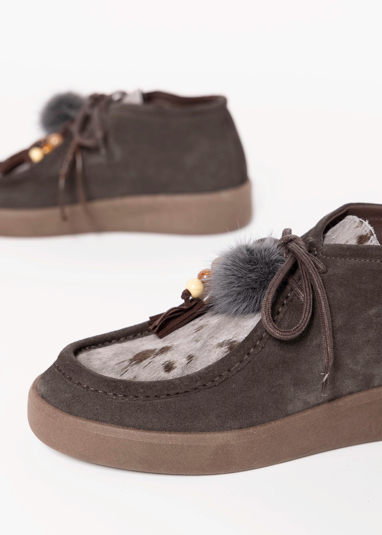 swatch_Grey Multi l'idea italian suede wallabee ankle boot