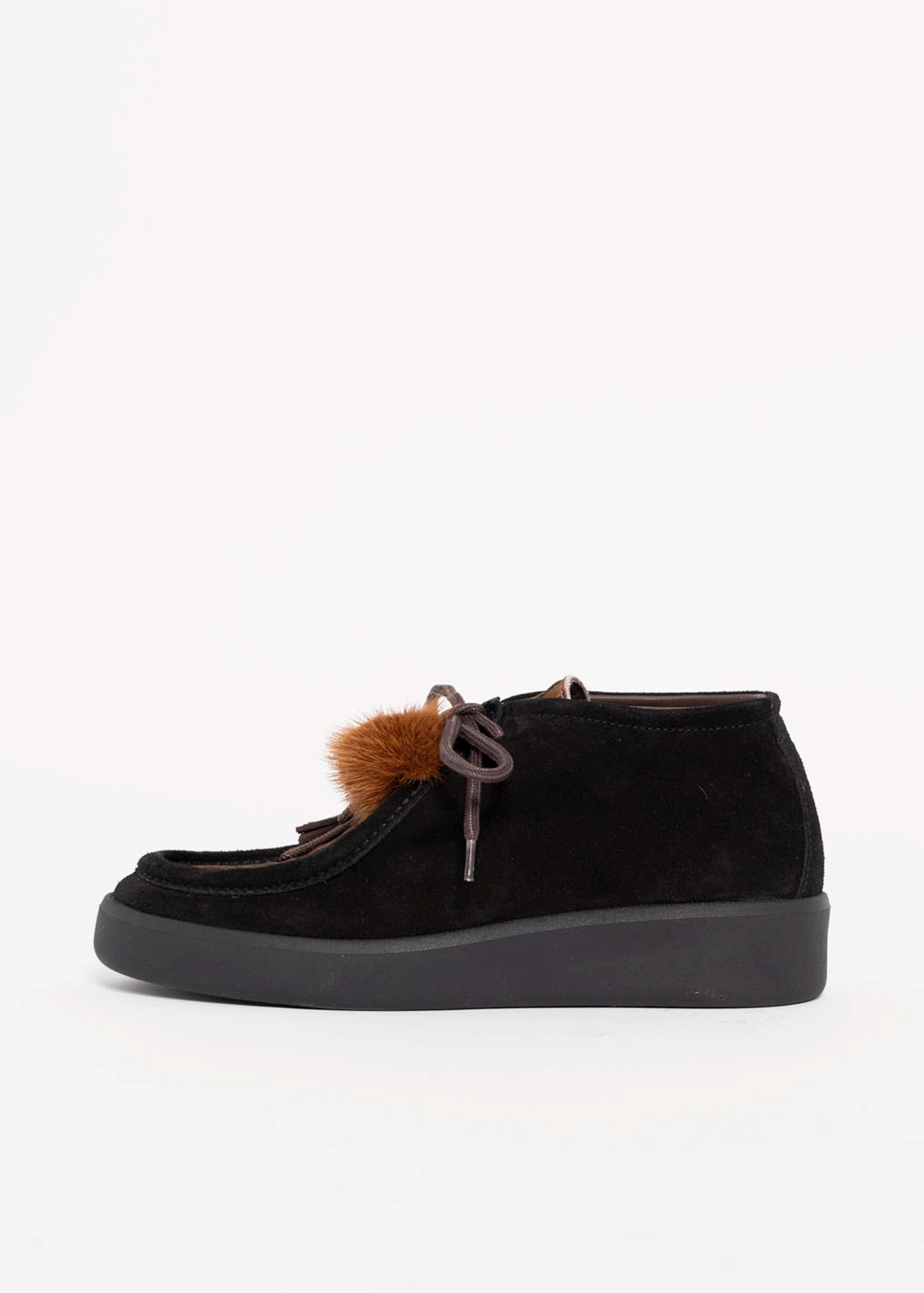 swatch_Black/Tiger l'idea italian suede wallabee ankle boot