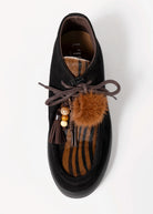 swatch_Black/Tiger l'idea italian suede wallabee ankle boot