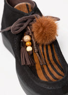 swatch_Black/Tiger l'idea italian suede wallabee ankle boot