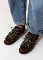 swatch_Chocolate Suede Italian suede sneakerina