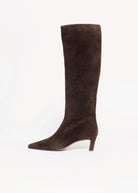 swatch_Chocolate Suede roberto festa fredine italian suede knee-high boot