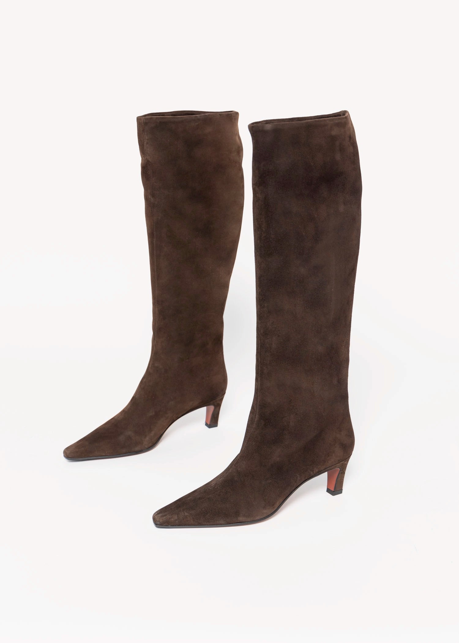 swatch_Chocolate Suede roberto festa fredine italian suede knee-high boot