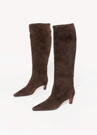 swatch_Chocolate Suede roberto festa fredine italian suede knee-high boot