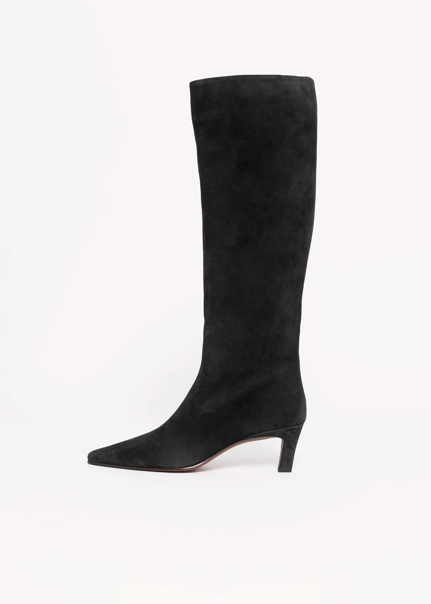 swatch_Black Suede roberto festa fredine italian suede knee-high boot