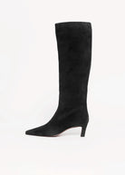 swatch_Black Suede roberto festa fredine italian suede knee-high boot