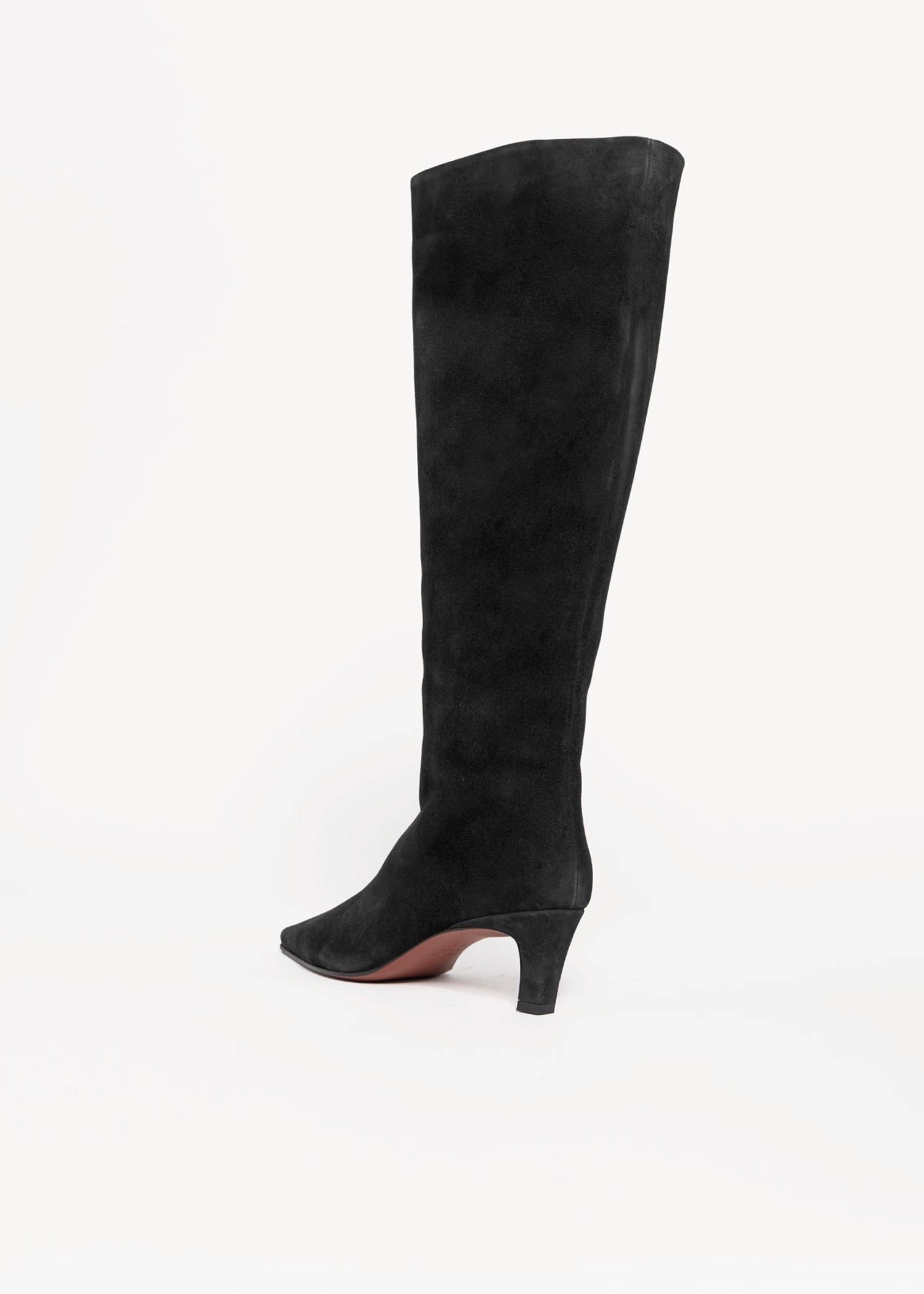 swatch_Black Suede roberto festa fredine italian suede knee-high boot