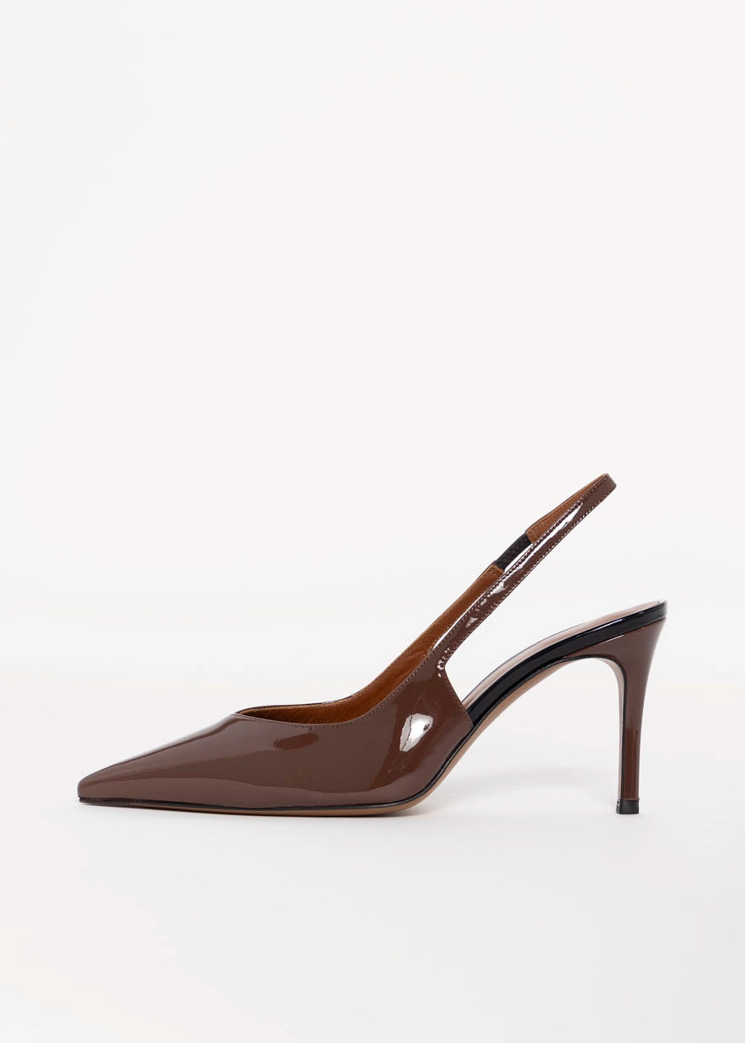 swatch_Brown/Black Roberto Festa anais italian leather slingback pump