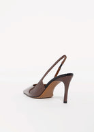 swatch_Brown/Black Roberto Festa anais italian leather slingback pump