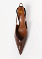 swatch_Brown/Black Roberto Festa anais italian leather slingback pump