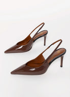 swatch_Brown/Black Roberto Festa anais italian leather slingback pump