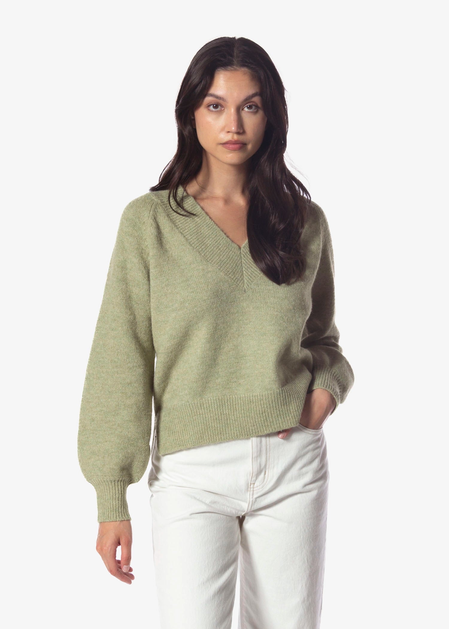 swatch_Olive heather sweater